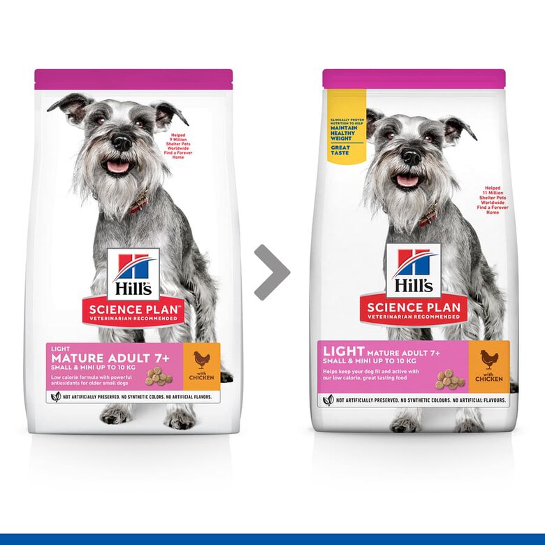 Hill's Smal & Mini Adult Mature Science Plan Frango ração para cães, , large image number null